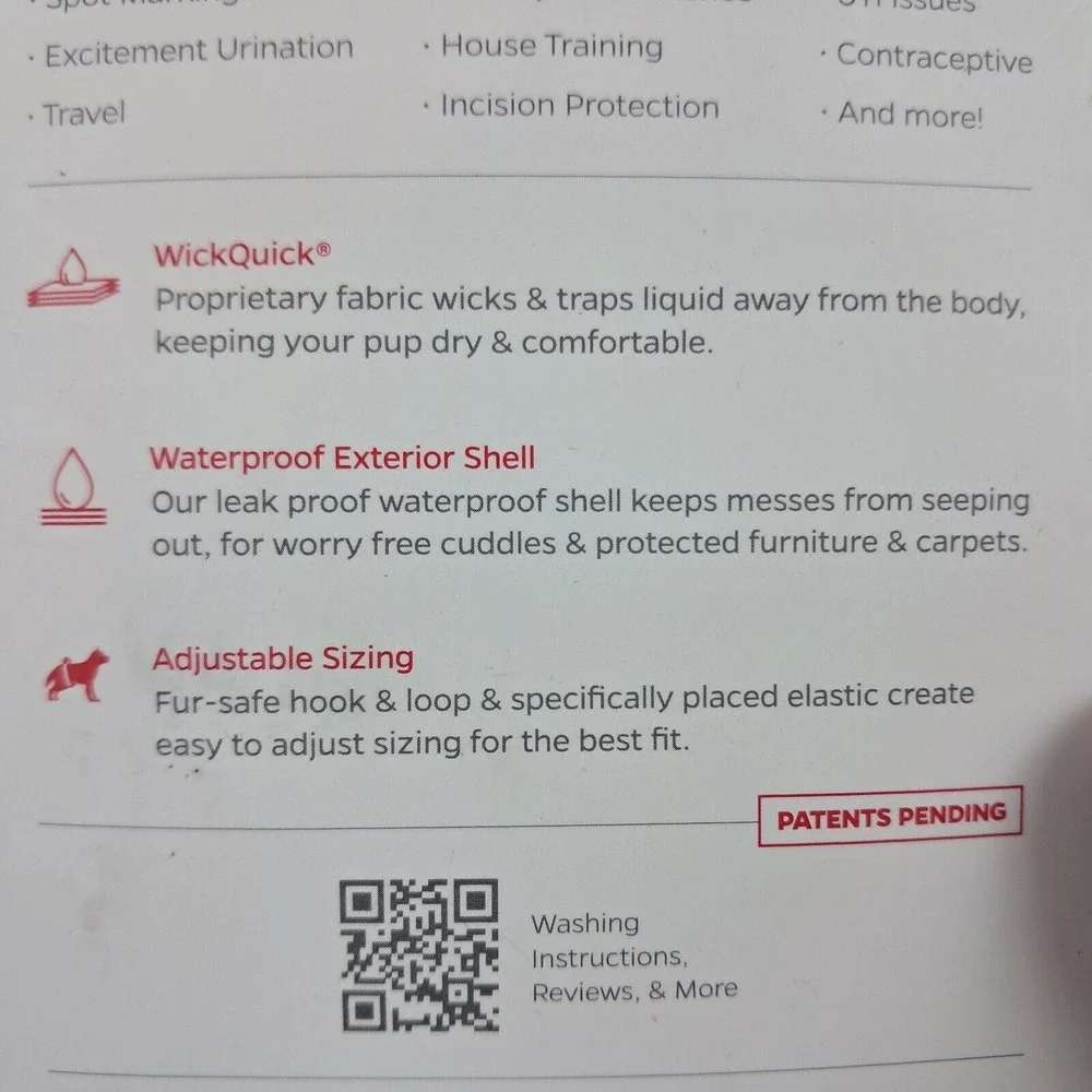 3 Pk Pet Parents Premium Washable Belly Bands Medium for Male Dogs &‎ Extendrs